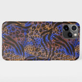 Coque iPhone 11Pro Max Motif d'impression Leopard et Zebra (Dos Horizontal)