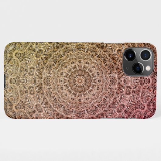 Coque iPhone 11Pro Max Motif Mandala (Dos Horizontal)