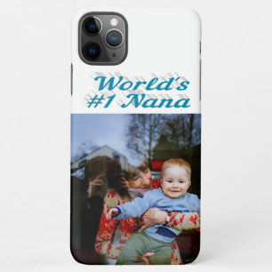 Coque iPhone 11Pro Max Nana photo ciel bleu texte Fête des mères