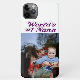 Coque iPhone 11Pro Max Nana photo violet texte Fête des mères