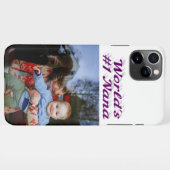 Coque iPhone 11Pro Max Nana photo violet texte Fête des mères (Dos Horizontal)