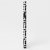 Coque iPhone 11Pro Max Noir et blanc Pop Art Maze Motif (Côté droit)