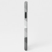 Coque iPhone 11Pro Max Noir, Gris, Blanc Géométrique Abstrait (Côté droit)