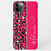 Coque iPhone 11Pro Max Nom personnalisé de l'Arrière - plan Motif Girly P (Dos)