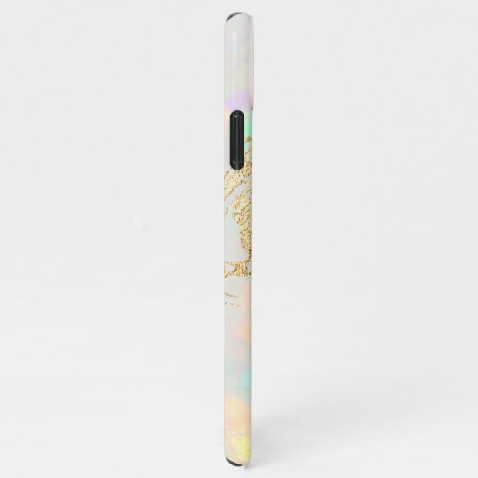 Coque iPhone 11Pro Max nom personnalisé opal pierre design (Côté droit)