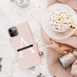 Coque iPhone 11Pro Max Nom personnel minimaliste Pastel Pink<br><div class="desc">Nom personnel minimaliste Pastel Pink</div>