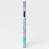 Coque iPhone 11Pro Max opal gemstone violet faux feuille (Côté droit)