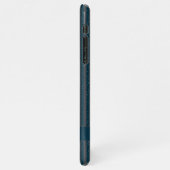 Coque iPhone 11Pro Max Paillettes bleues | Monogramme Initial Minimal Mod (Côté gauche)