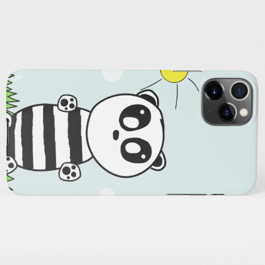Coque iPhone 11Pro Max Panda Kids (Dos Horizontal)