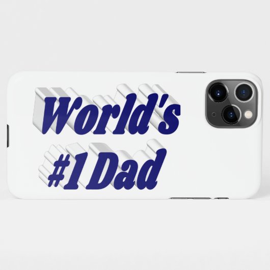 Coque iPhone 11Pro Max Papa bleu foncé (Dos Horizontal)