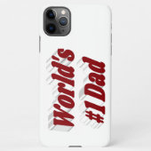 Coque iPhone 11Pro Max Papa texte bordeaux (Dos)