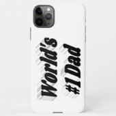Coque iPhone 11Pro Max Papa, texte noir (Dos)