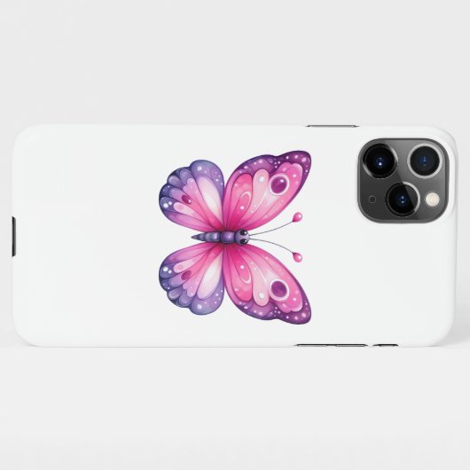 Coque iPhone 11Pro Max Papillon (Dos Horizontal)