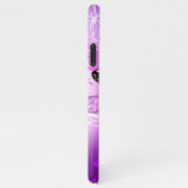 Coque iPhone 11Pro Max Papillons Monarque sur Arrière - plan pourpre (Côté droit)