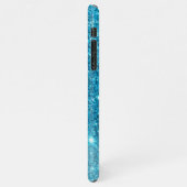 Coque iPhone 11Pro Max Parties scintillant bleu moderne éclaboussures Nom (Côté gauche)