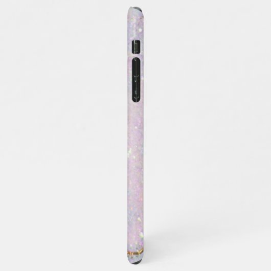 Coque iPhone 11Pro Max parties scintillant d'art en marbre pastel (Côté gauche)