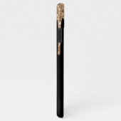 Coque iPhone 11Pro Max Parties scintillant d'or personnalisée Noir BUDGET (Côté droit)