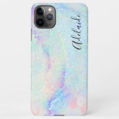 Coque iPhone 11Pro Max parties scintillant en marbre pastel (Dos)
