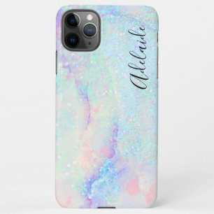 Coque iPhone 11Pro Max parties scintillant en marbre pastel
