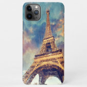 Coque iPhone 11Pro Max Pastel Aquarelle Paris Tour Eiffel (Dos)
