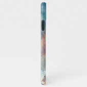 Coque iPhone 11Pro Max Pastel Aquarelle Paris Tour Eiffel (Côté droit)