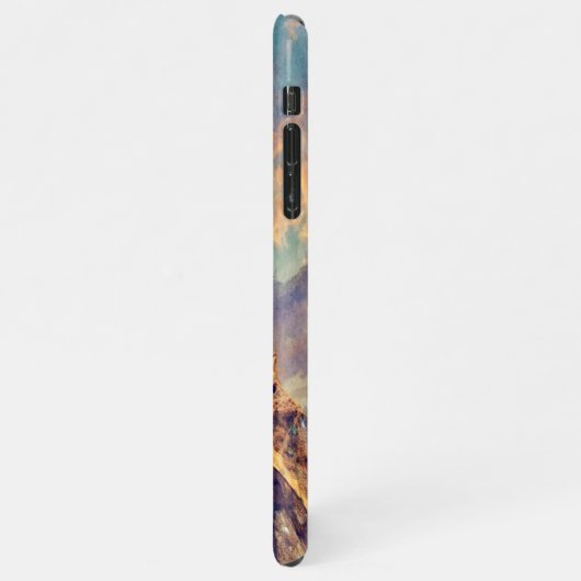 Coque iPhone 11Pro Max Pastel Aquarelle Paris Tour Eiffel (Côté gauche)