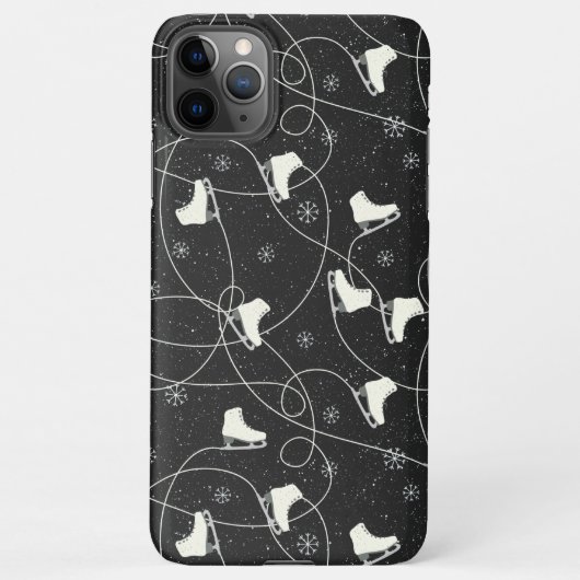 Coque iPhone 11Pro Max Patinage artistique sur gris foncé (Dos)
