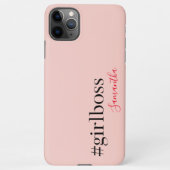 Coque iPhone 11Pro Max Patron et nom de fille rose moderne | best Girly G (Dos)