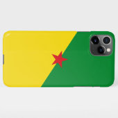 Coque iPhone 11Pro Max Pavillon de la Guyane Française (Dos Horizontal)