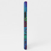 Coque iPhone 11Pro Max Peacock Personnalisé Plumes Bleues Nom (Côté droit)