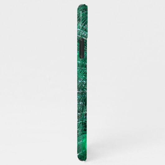 Coque iPhone 11Pro Max Peacock Personnalisé Plumes Bleues Nom (Côté droit)