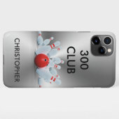 Coque iPhone 11Pro Max Personnalisé Bowling 300 Club (Dos Horizontal)