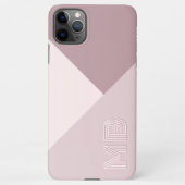 Coque iPhone 11Pro Max Personnalisé Pastel Dusty Rose Mauve Blush Rose (Dos)