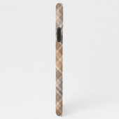 Coque iPhone 11Pro Max Personnalisé Rustique Beige neutre Plaid En vichy  (Côté droit)