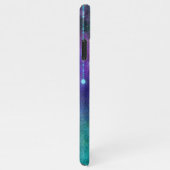 Coque iPhone 11Pro Max Personnaliser le nom, violet et Turquoise, lumière (Côté droit)