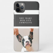 Coque iPhone 11Pro Max Photo de chien moderne | Devis de chien (Dos)