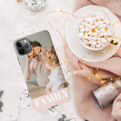 Coque iPhone 11Pro Max Photo de famille Pastel Pink Love