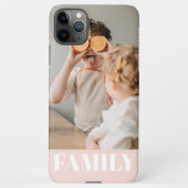 Coque iPhone 11Pro Max Photo de famille Pastel Pink Love (Dos)
