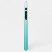 Coque iPhone 11Pro Max Photos personnalisées Ombre Aqua Turquoise Seaglas (Côté gauche)