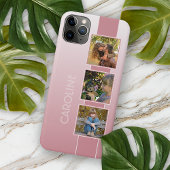 Coque iPhone 11Pro Max Photos Personnalisées Sur Ombre Dusty Blush Rose R