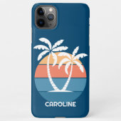 Coque iPhone 11Pro Max Plage de l'île tropicale personnalisée Coucher de (Dos)