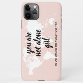 Coque iPhone 11Pro Max Positif Vous N'Êtes Pas Seul Citation Motivation F (Dos)