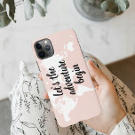 Coque iPhone 11Pro Max Positive rose Commençons l'aventure Carte du Monde<br><div class="desc">Positive rose Commençons l'aventure Carte du Monde</div>
