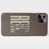 Coque iPhone 11Pro Max Recycler Réutiliser Réutiliser Repenser (Dos Horizontal)