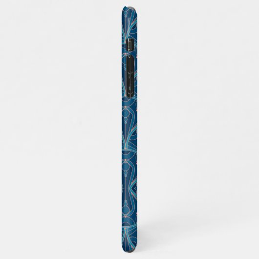 Coque iPhone 11Pro Max Repeating geometric Art Deco pattern (Côté gauche)