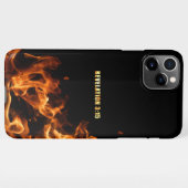 Coque iPhone 11Pro Max Révélation : Soyez en feu pour la foi chrétienne J (Dos Horizontal)