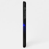 Coque iPhone 11Pro Max Rose bleu brûlant (Côté gauche)