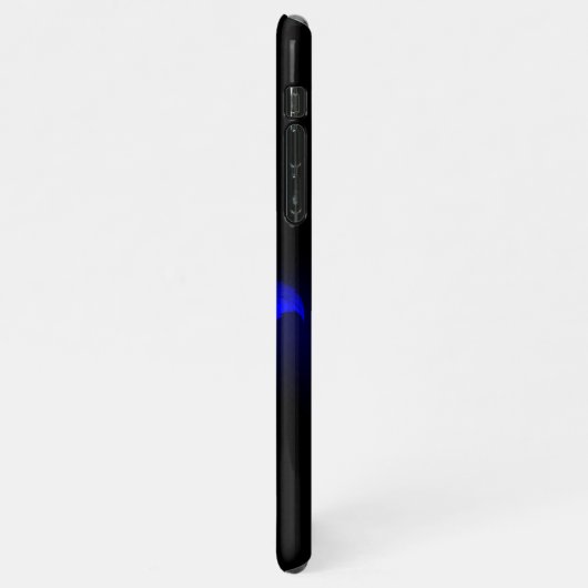 Coque iPhone 11Pro Max Rose bleu brûlant (Côté gauche)