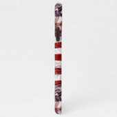 Coque iPhone 11Pro Max Rouge Blanc Bleu Bleu Américain Stripes Étoiles Mo (Côté droit)