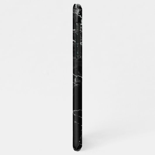 Coque iPhone 11Pro Max Sacoche en marbre noir (Côté gauche)